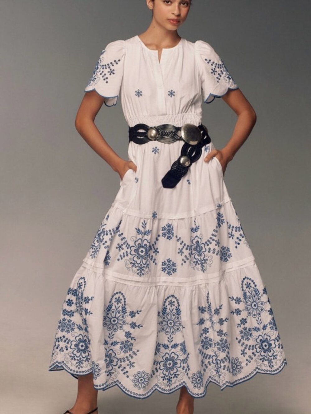 Anthropologie The Somerset Maxi Dress: Eyelet Edition